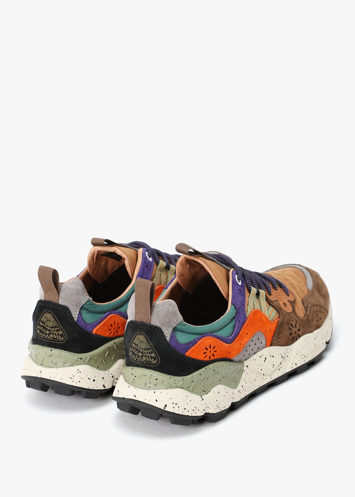 Men’s Yamano 3 Uni Beige Multicoloured Suede & Nylon Trainers