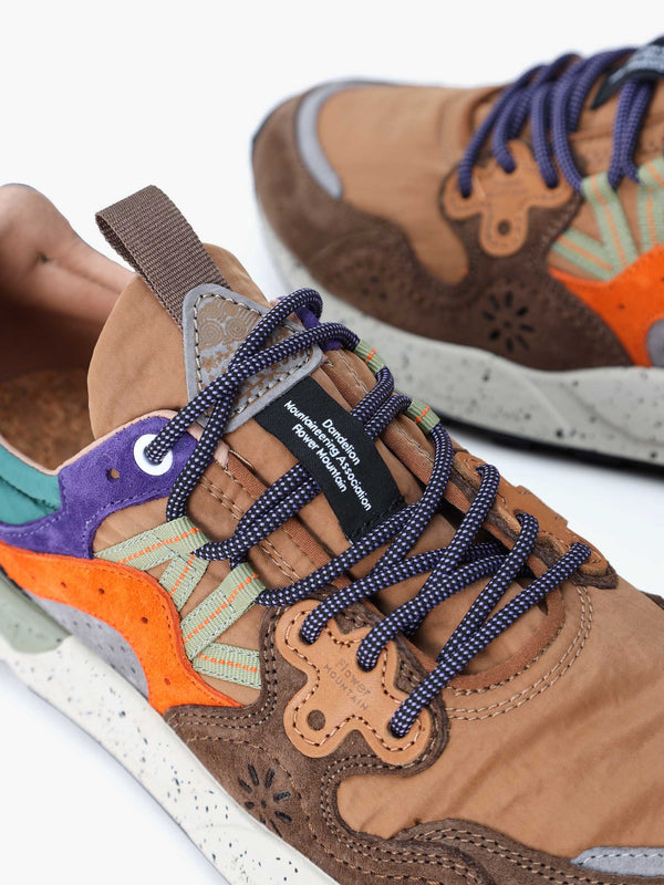 Men’s Yamano 3 Uni Beige Multicoloured Suede & Nylon Trainers