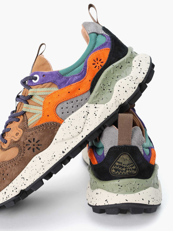 Men’s Yamano 3 Uni Beige Multicoloured Suede & Nylon Trainers