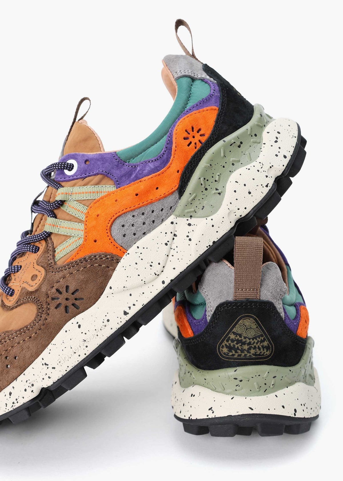 Men’s Yamano 3 Uni Beige Multicoloured Suede & Nylon Trainers