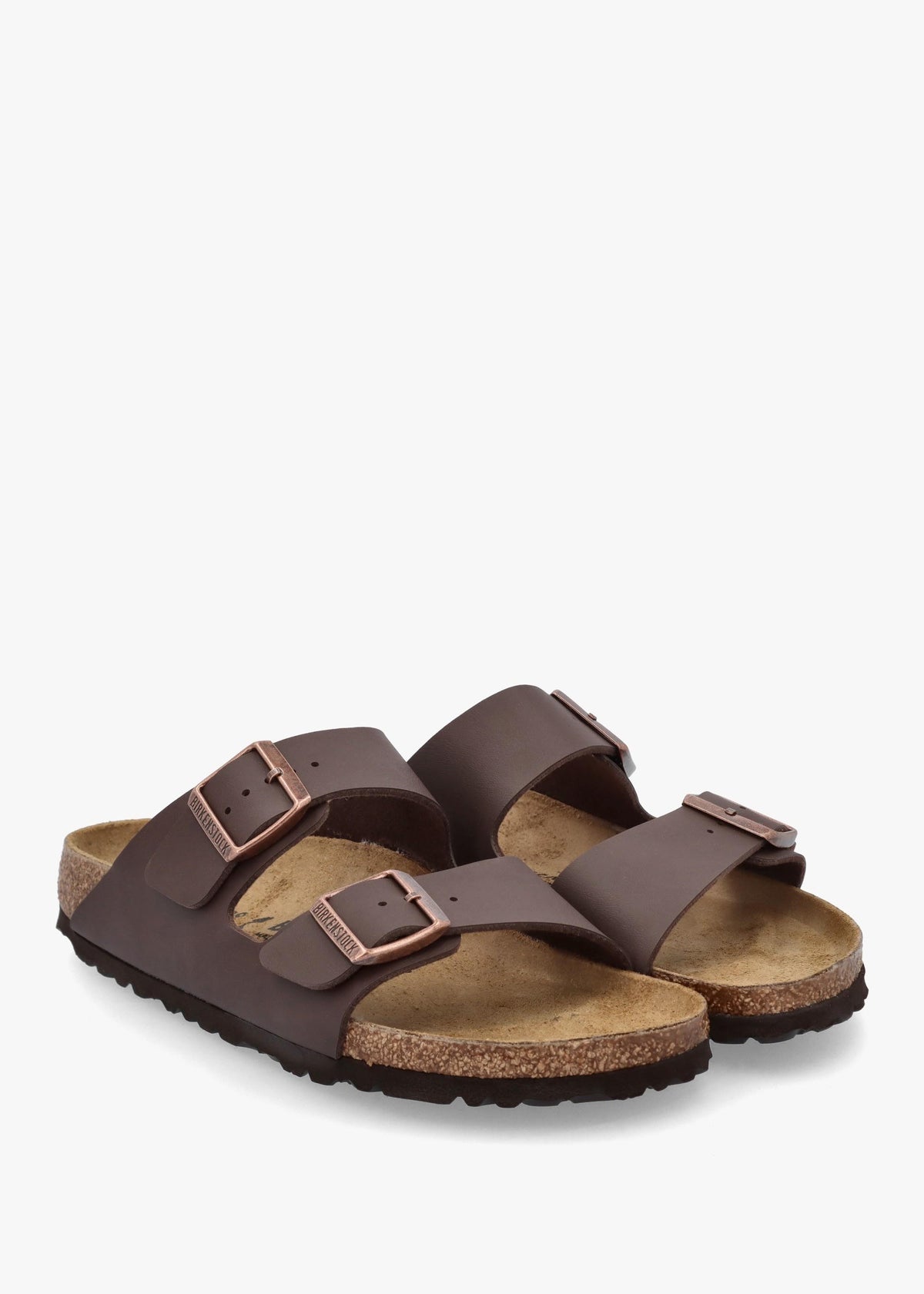 Arizona Birko-Flor Dark Brown Two Bar Mules