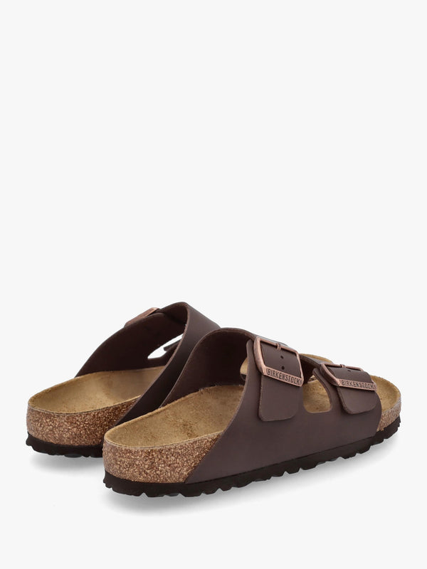 Arizona Birko-Flor Dark Brown Two Bar Mules