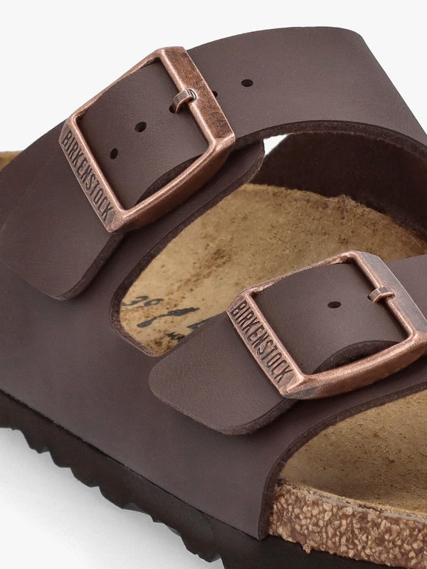 Arizona Birko-Flor Dark Brown Two Bar Mules