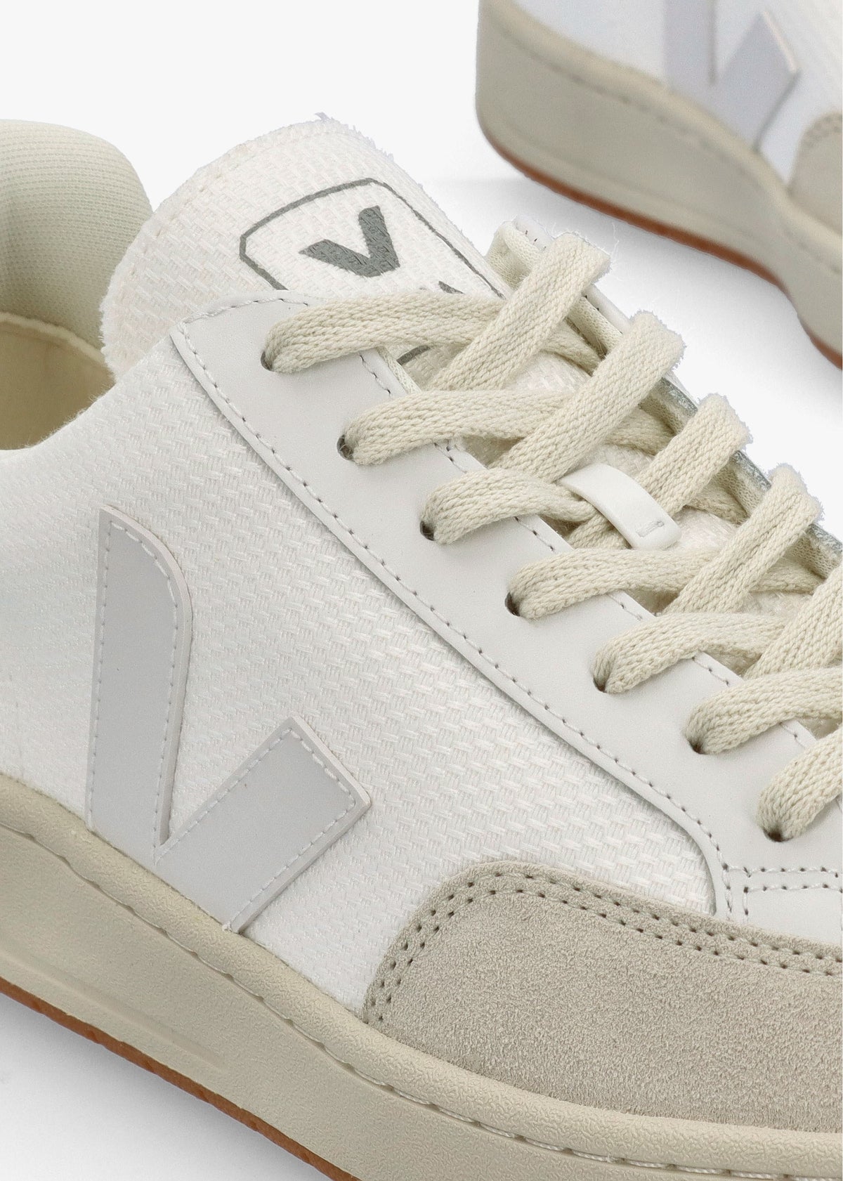 Men’s V-12 B-Mesh White Natural Trainers