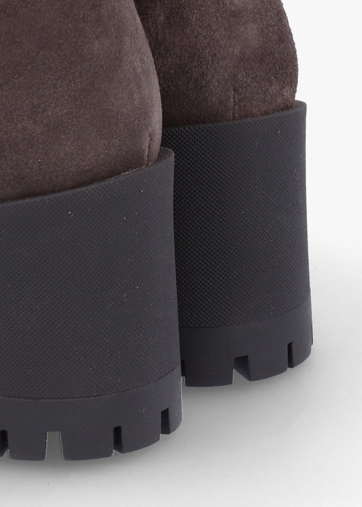 Luxor Grey Suede Block Heel Chelsea Boots