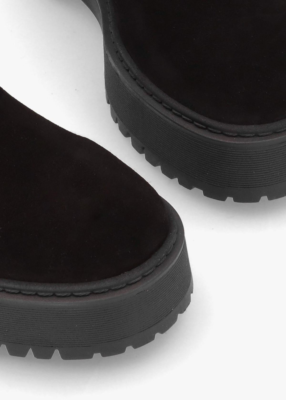 Lassi Black Suede Chunky Chelsea Boots