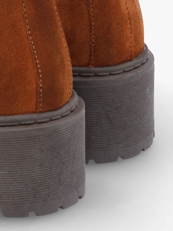Lassi Tan Suede Chunky Chelsea Boots