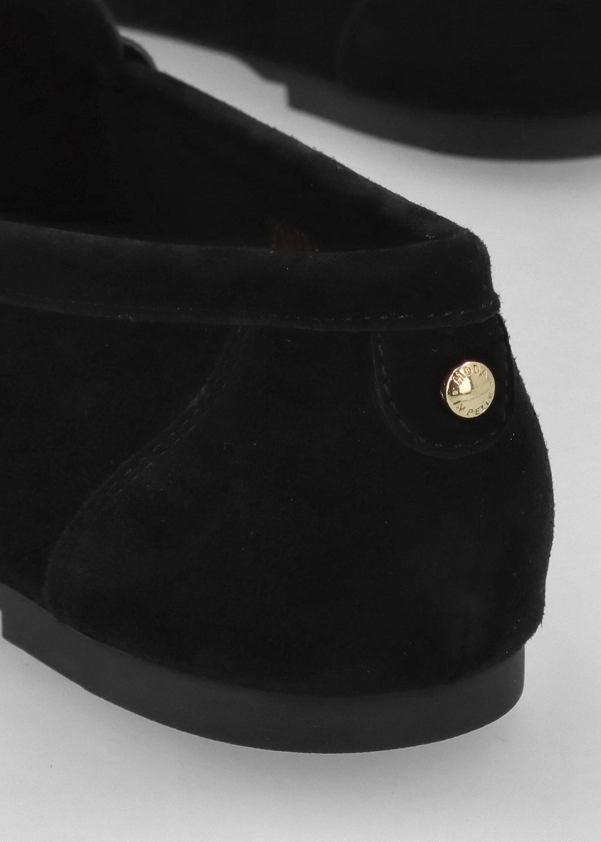 Famina Black Suede Tassel Loafers