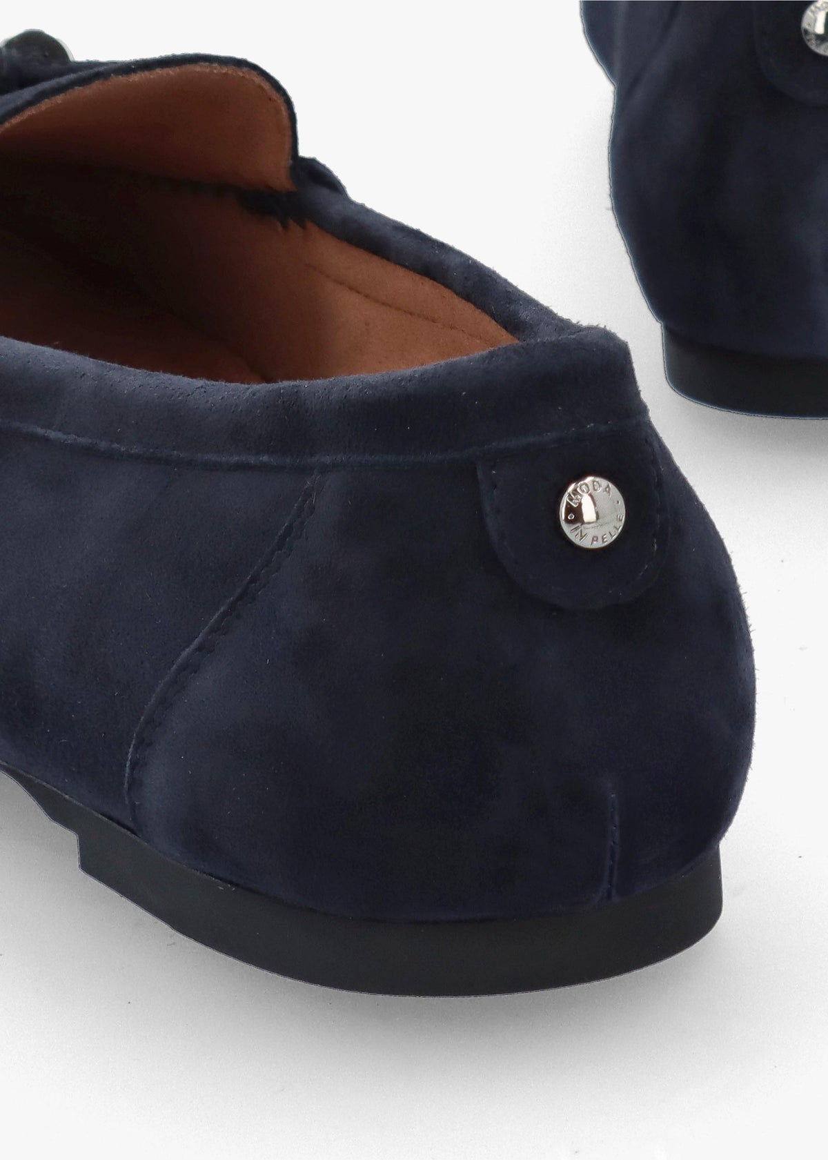 Famina Navy Suede Tassel Loafers