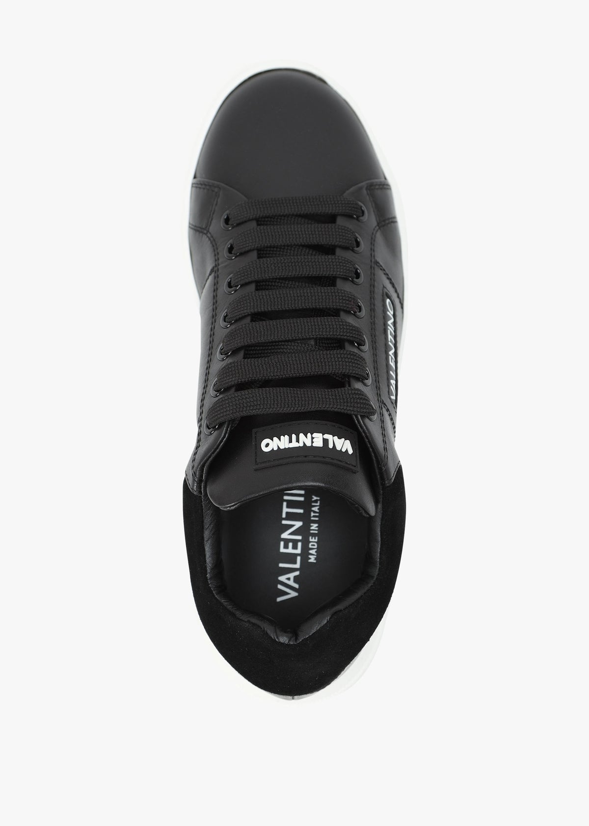 Men's Stunny Black Leather Trainers