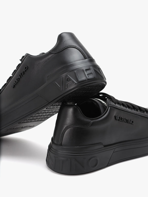 Men's Ray Black Leather Trainers