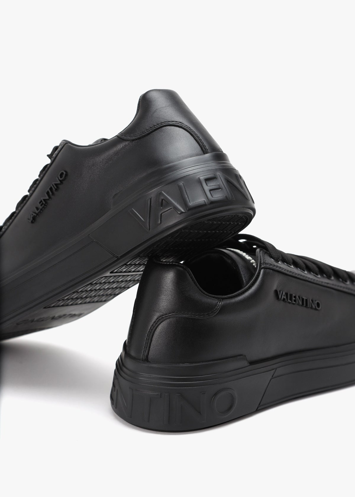 Men's Ray Black Leather Trainers