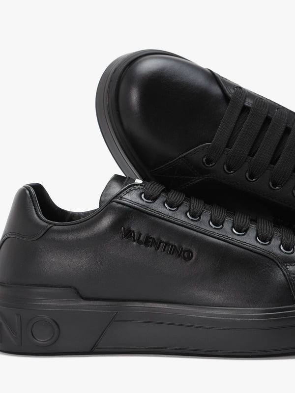 Men's Ray Black Leather Trainers