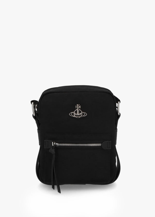 Small Jackson Black Cross-Body Satchel Bag