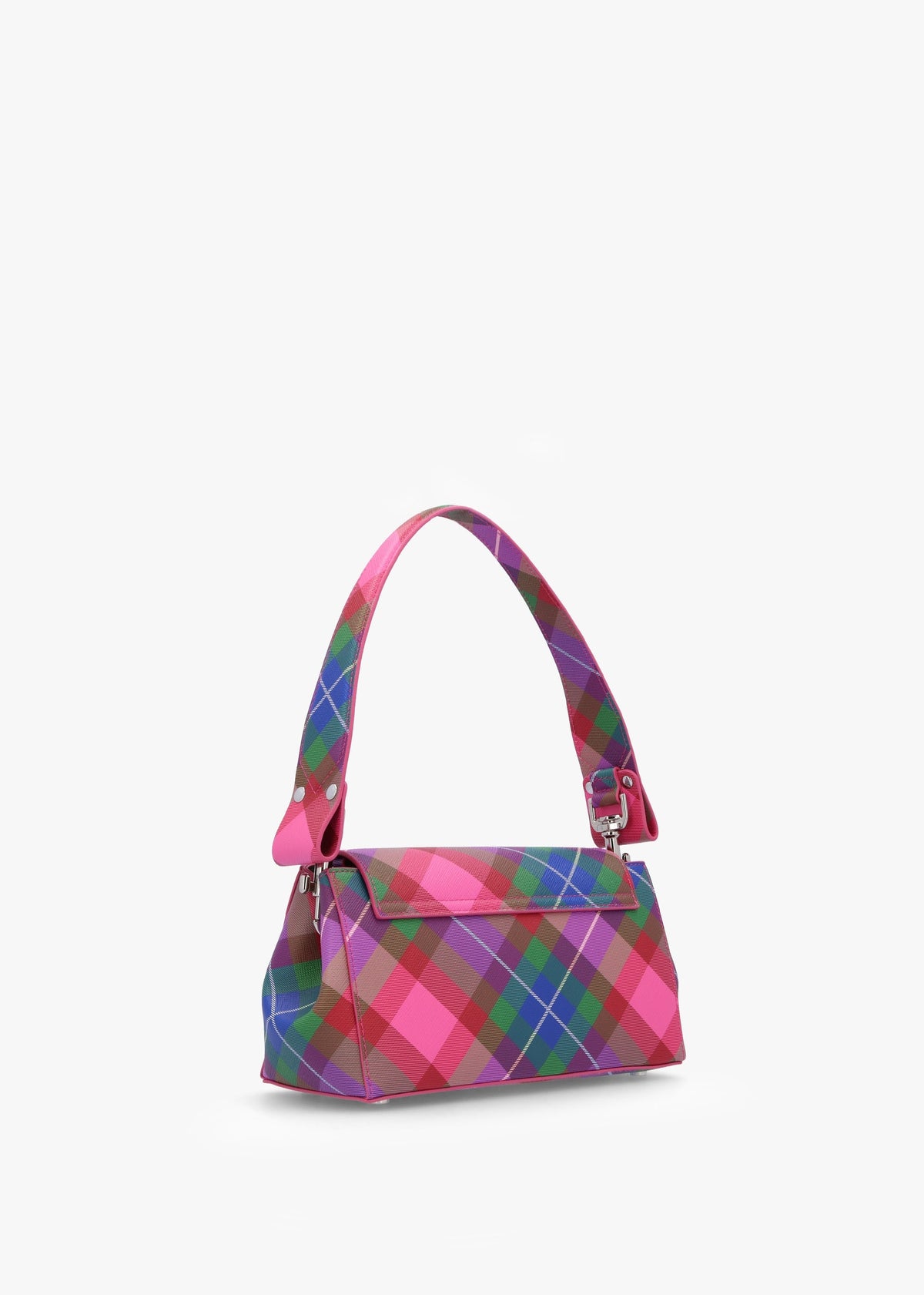 Hazel Medium Candy Tartan Shoulder Bag