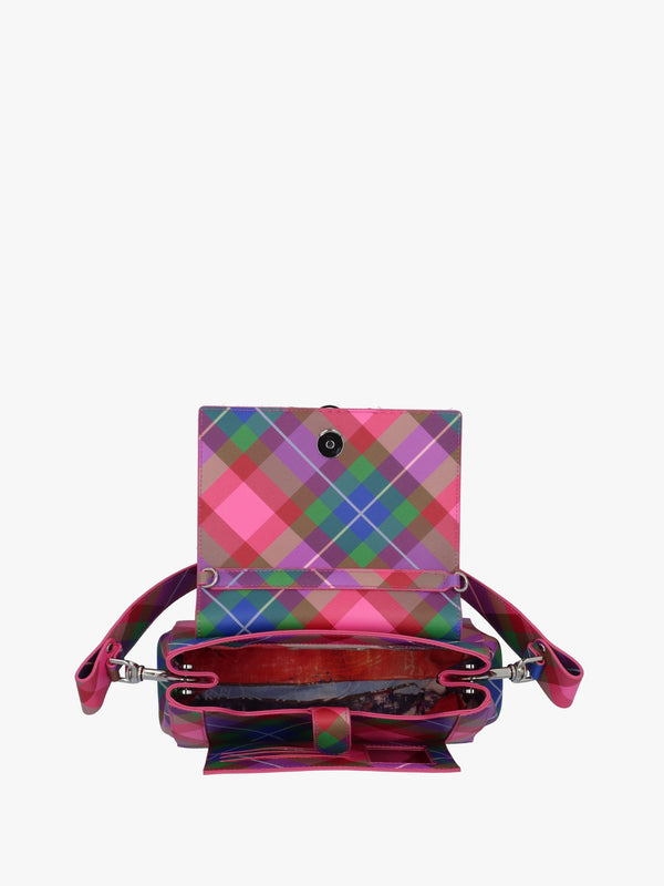 Hazel Medium Candy Tartan Shoulder Bag