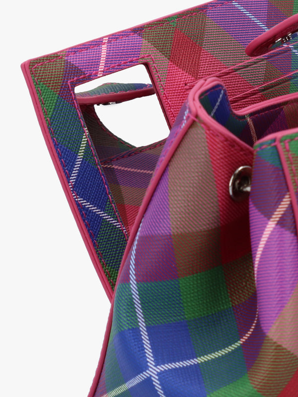 Hazel Medium Candy Tartan Shoulder Bag