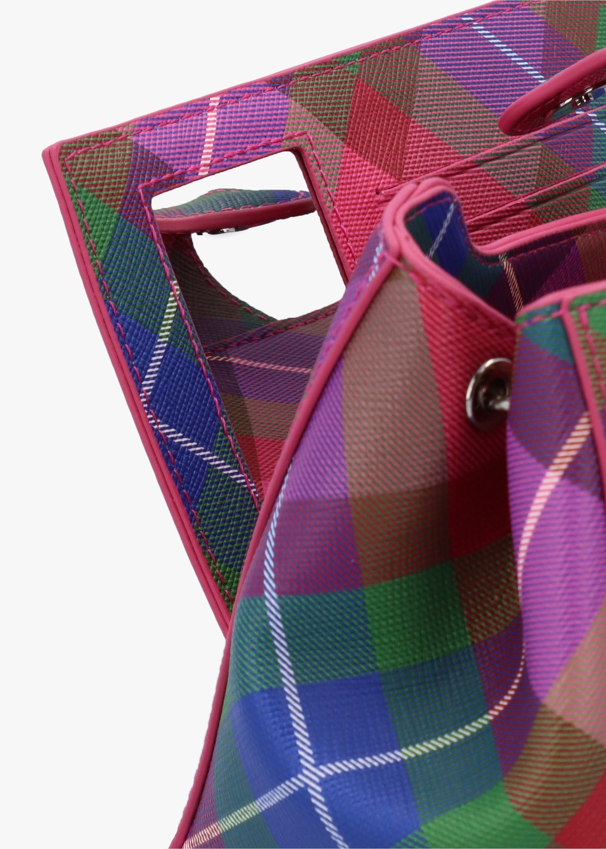 Hazel Medium Candy Tartan Shoulder Bag