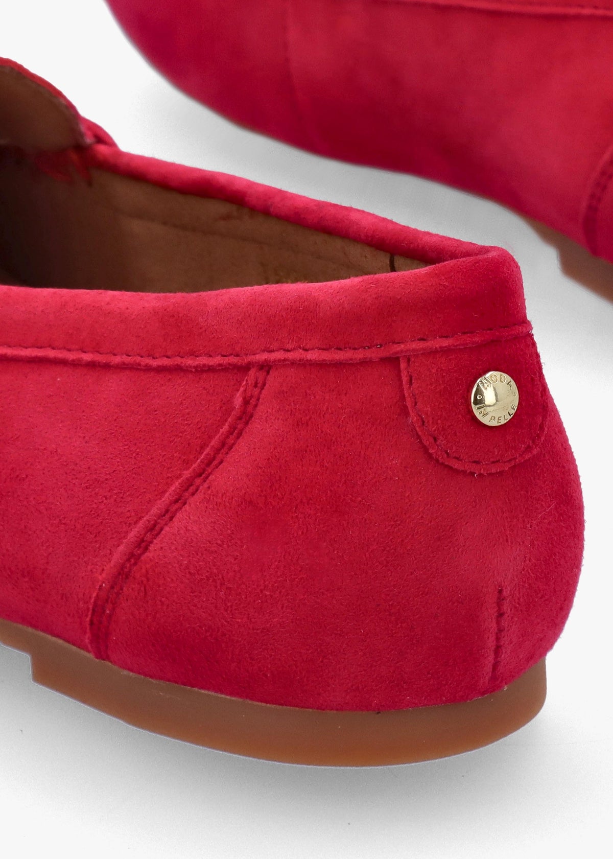 Famina Red Suede Tassel Loafers