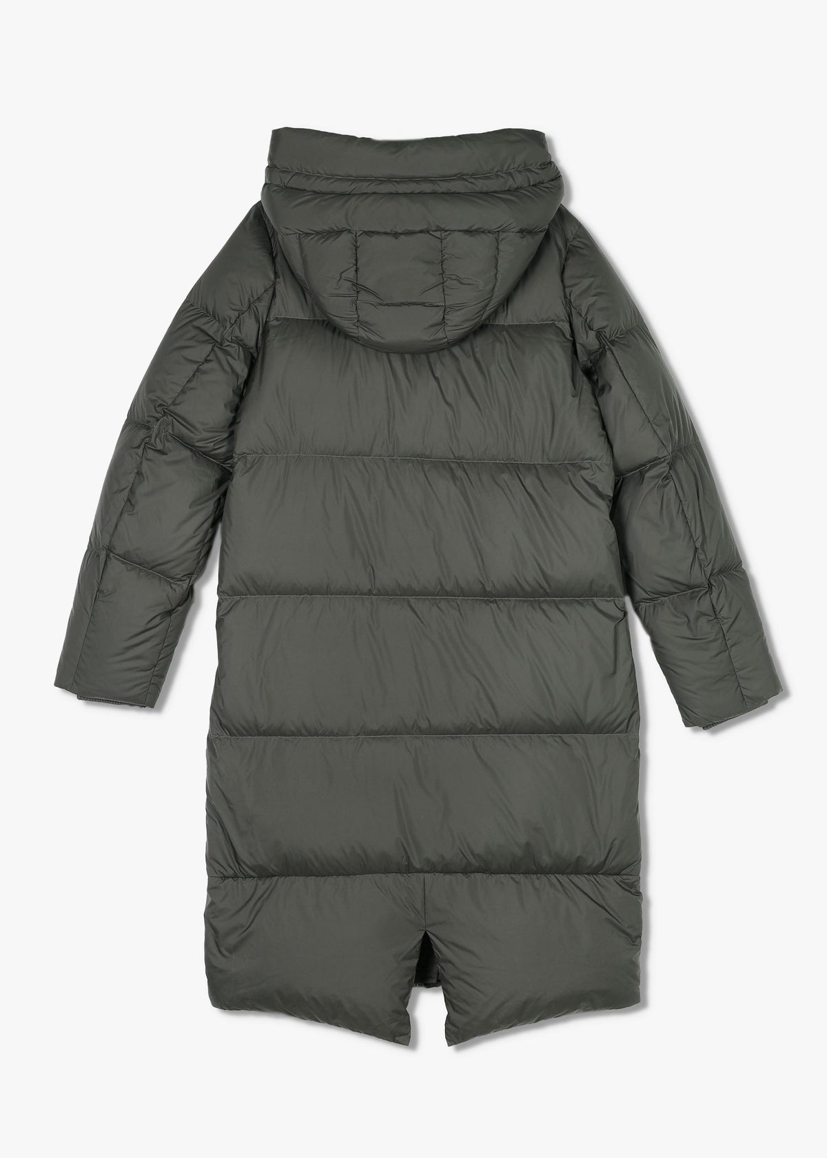 Fern Green Longline Puffa Coat