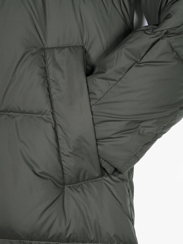 Fern Green Longline Puffa Coat