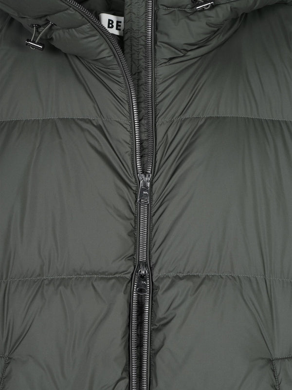 Fern Green Longline Puffa Coat