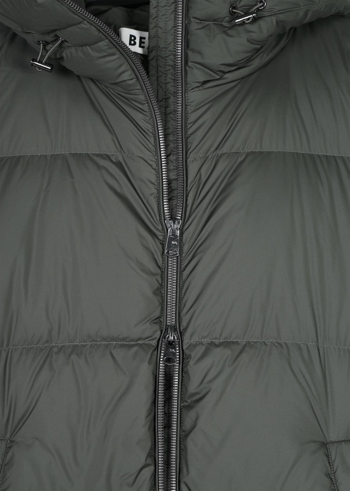 Fern Green Longline Puffa Coat