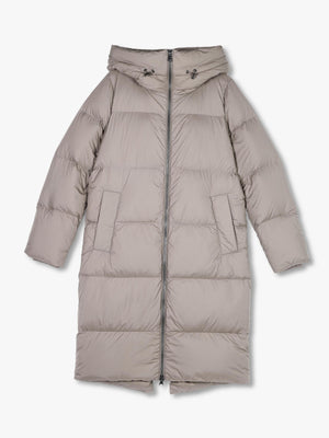 Fern Grey Longline Puffa Coat