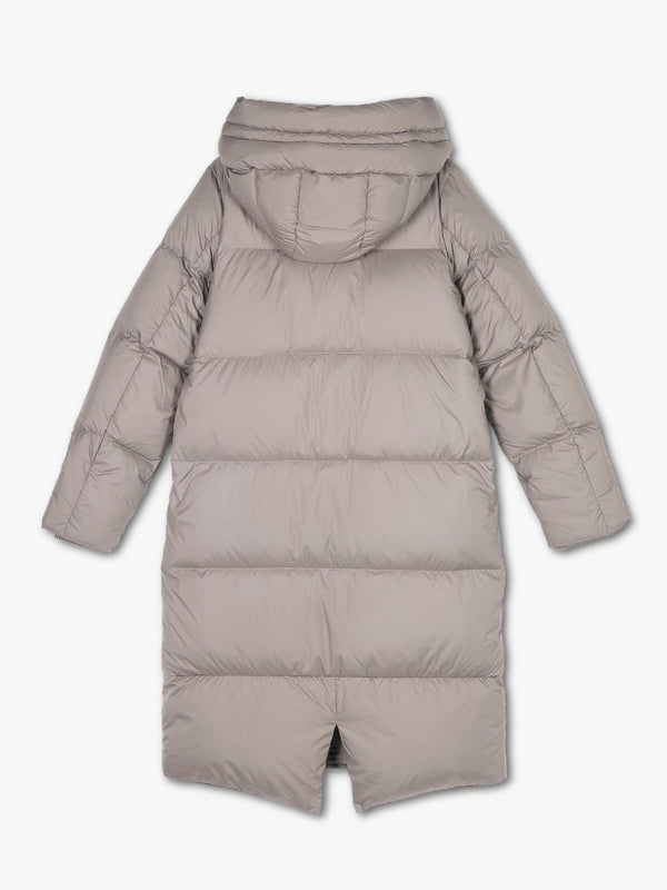 Fern Grey Longline Puffa Coat