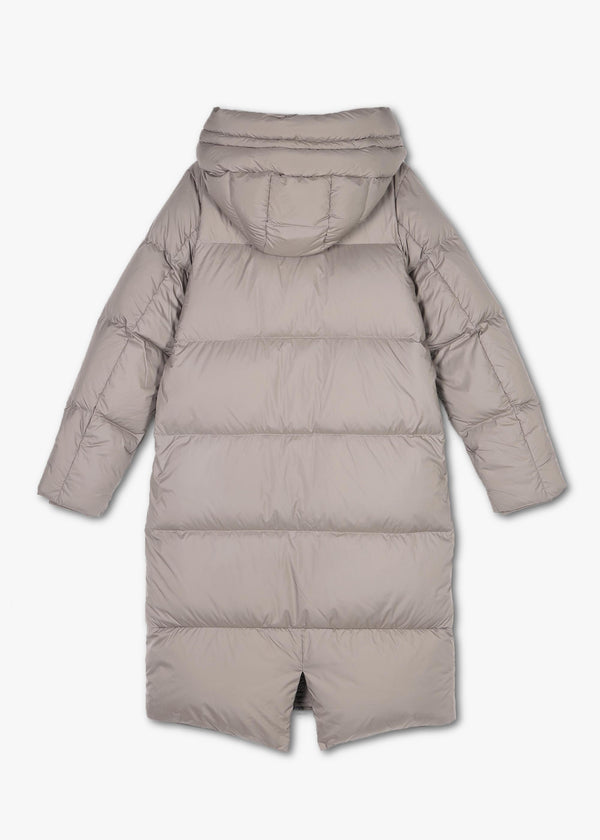 Fern Grey Longline Puffa Coat