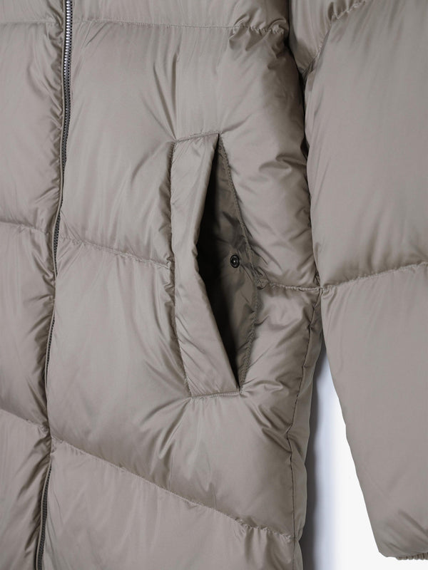Fern Grey Longline Puffa Coat