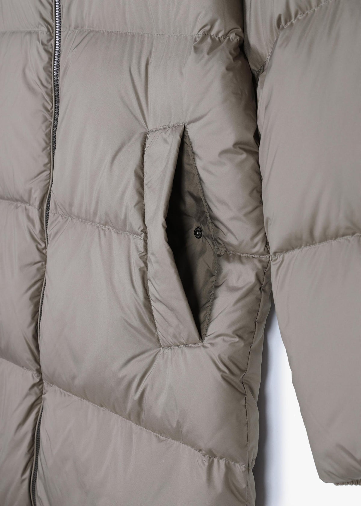 Fern Grey Longline Puffa Coat