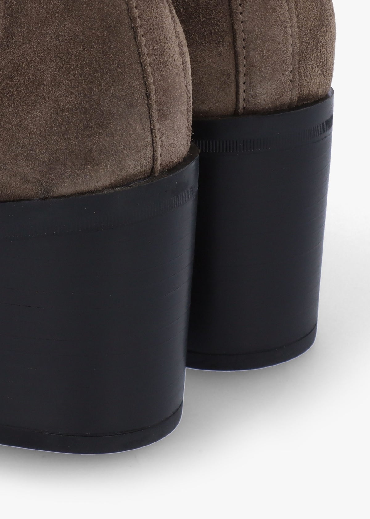 Adios Brown Suede Western Chelsea Mid-Heel Boots