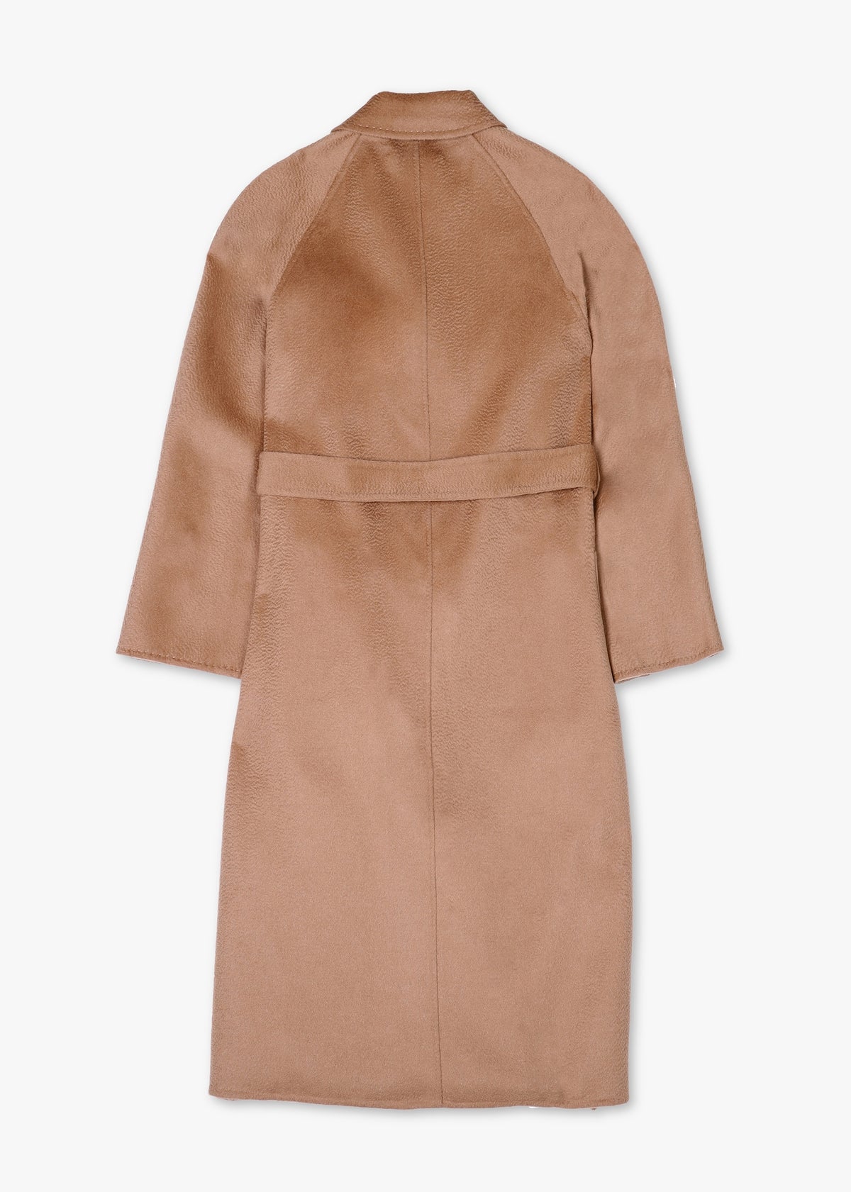 Camel Wool Cashmere Longline Coat