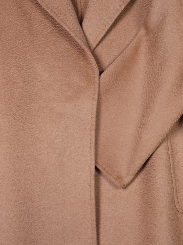 Camel Wool Cashmere Longline Coat