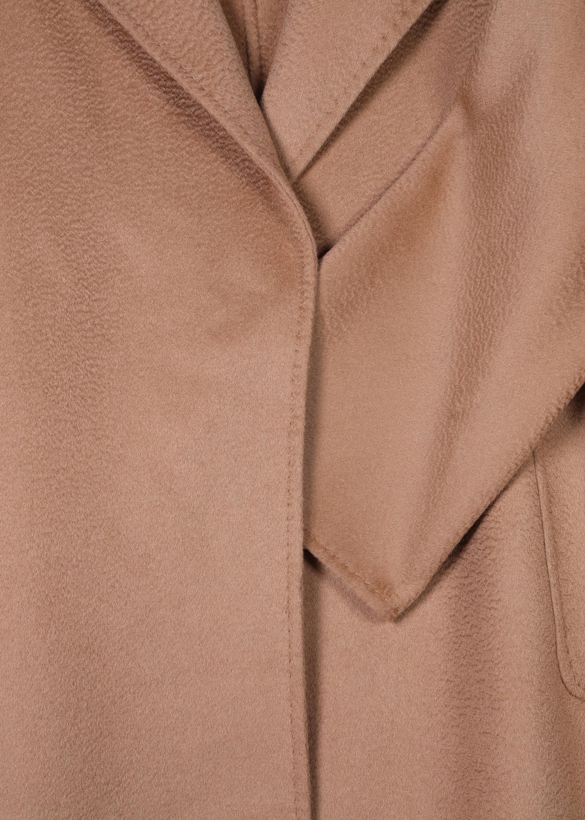 Camel Wool Cashmere Longline Coat