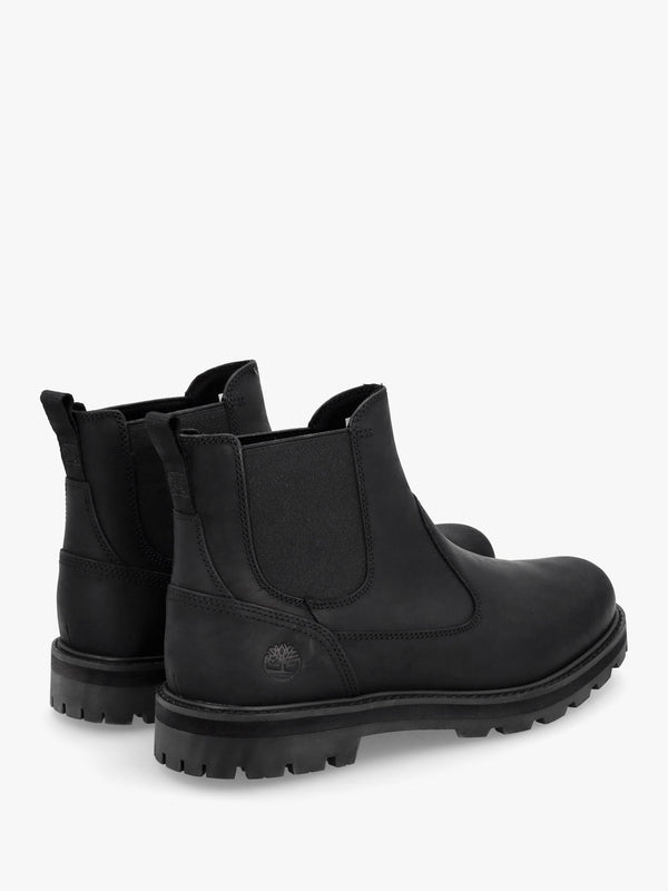 Men’s Britton Road Black Leather Chelsea Boots