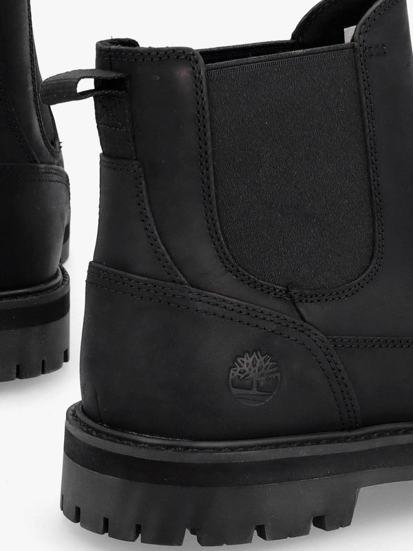 Men’s Britton Road Black Leather Chelsea Boots