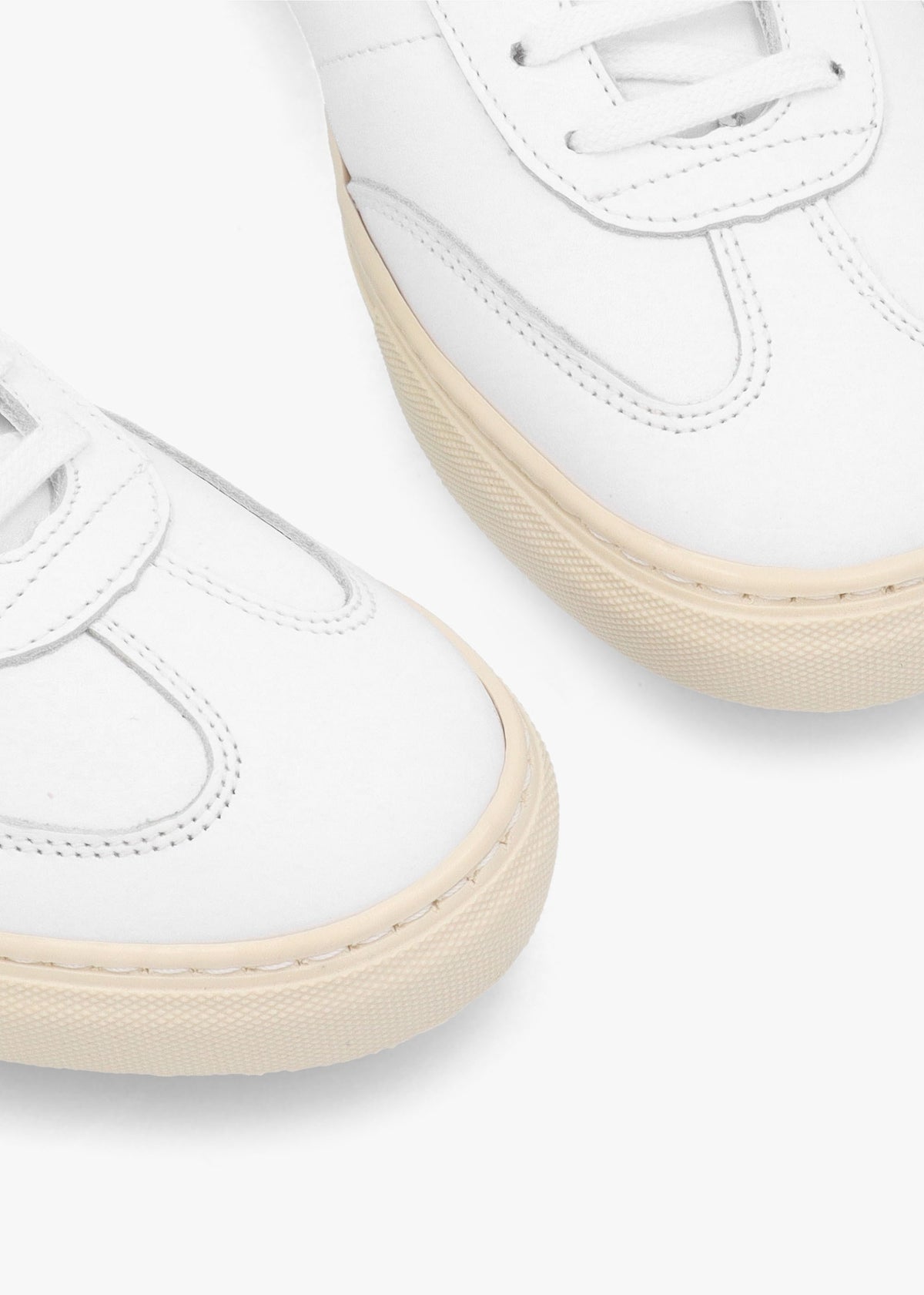 Thamby White Leather Low Profile Trainers