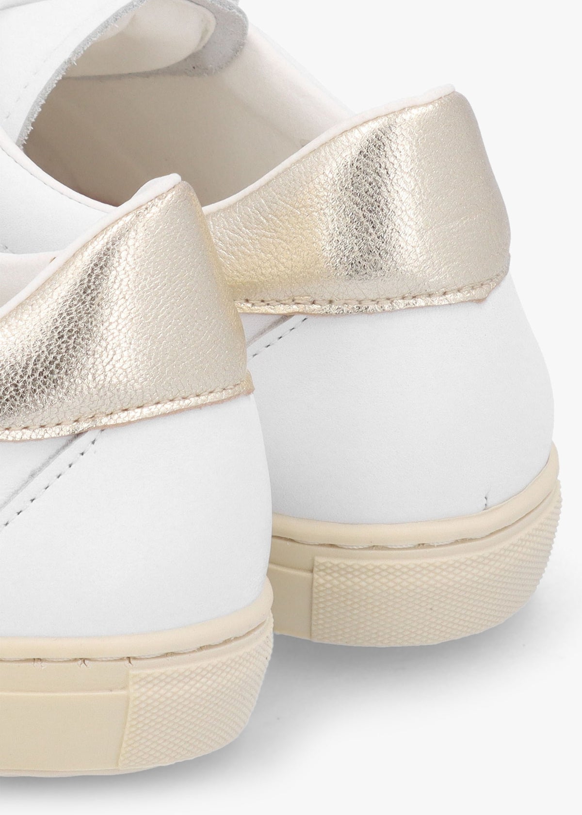 Thamby White Leather Low Profile Trainers