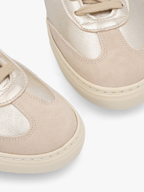 Thascal Gold Leather Low Profile Trainers