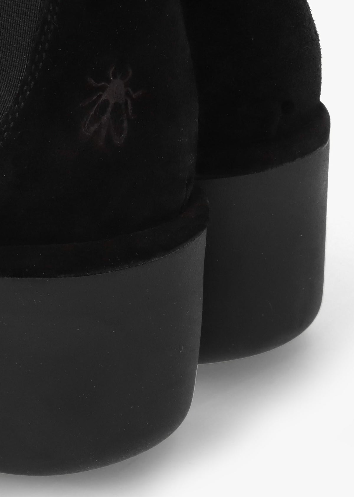 Bagu Black Suede Wedge Chelsea Boots