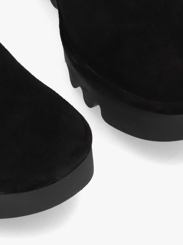 Bagu Black Suede Wedge Chelsea Boots