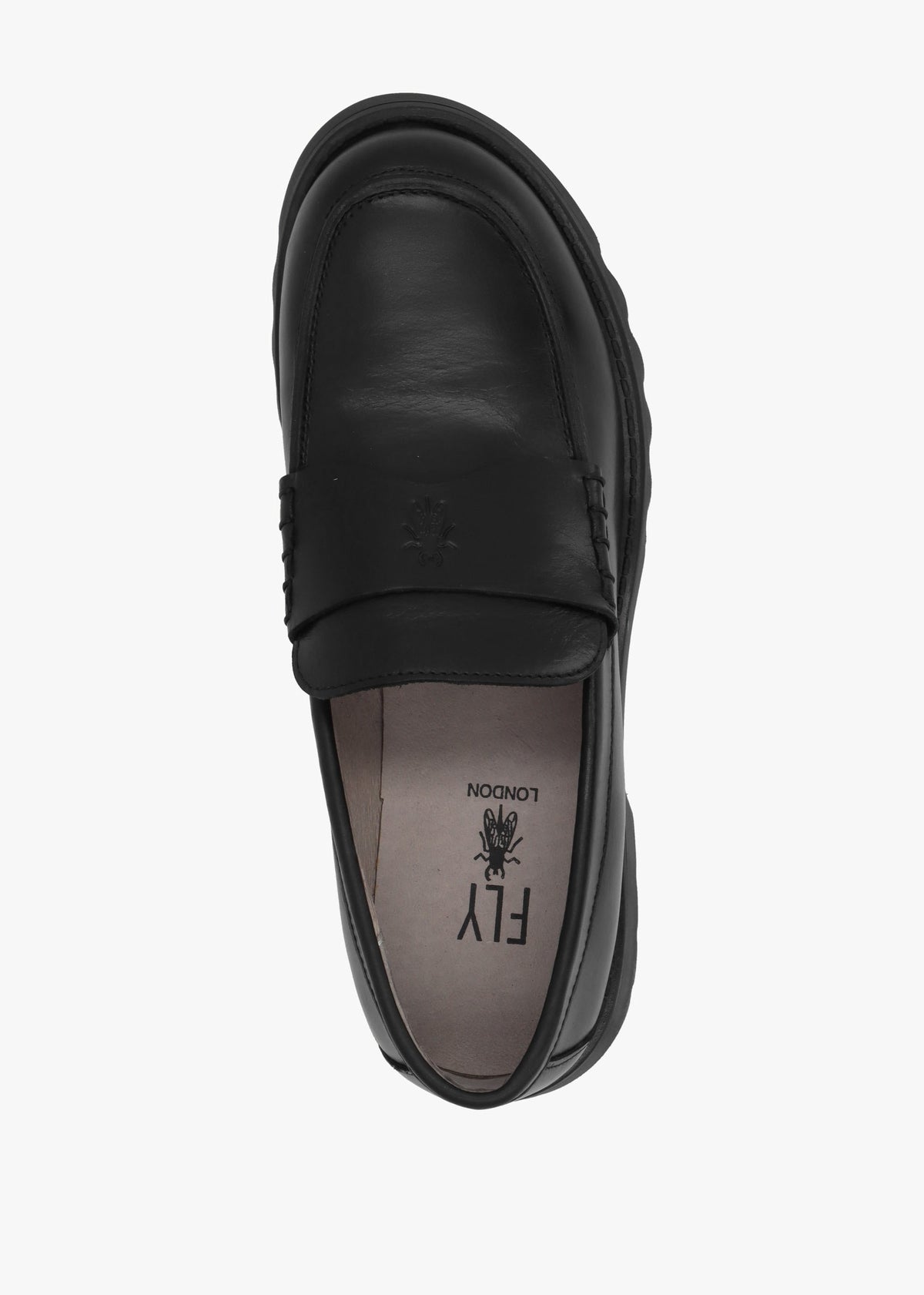 Rixi Black Leather Chunky Loafers