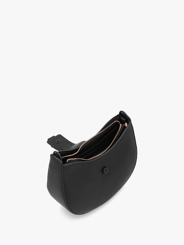 Dejavu Nero Curved Shoulder Bag