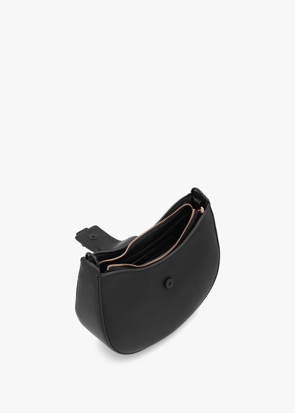 Dejavu Nero Curved Shoulder Bag