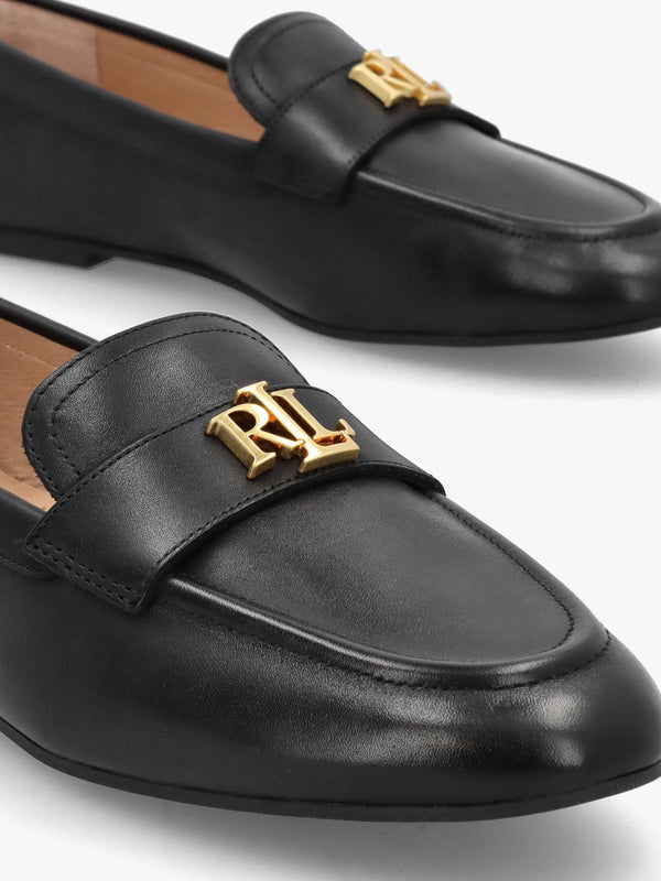 Averi III Burnished Black Leather Loafers