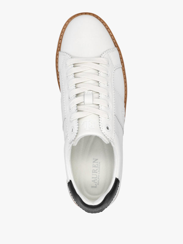 Amelia Snow White Black Flatform Trainers