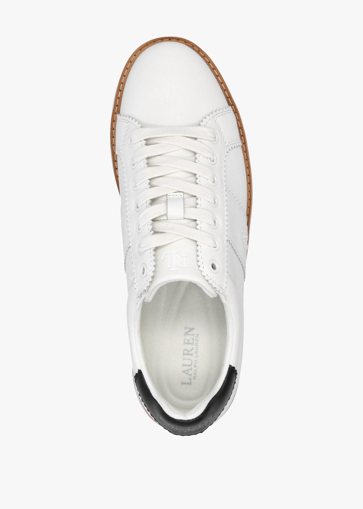 Amelia Snow White Black Flatform Trainers