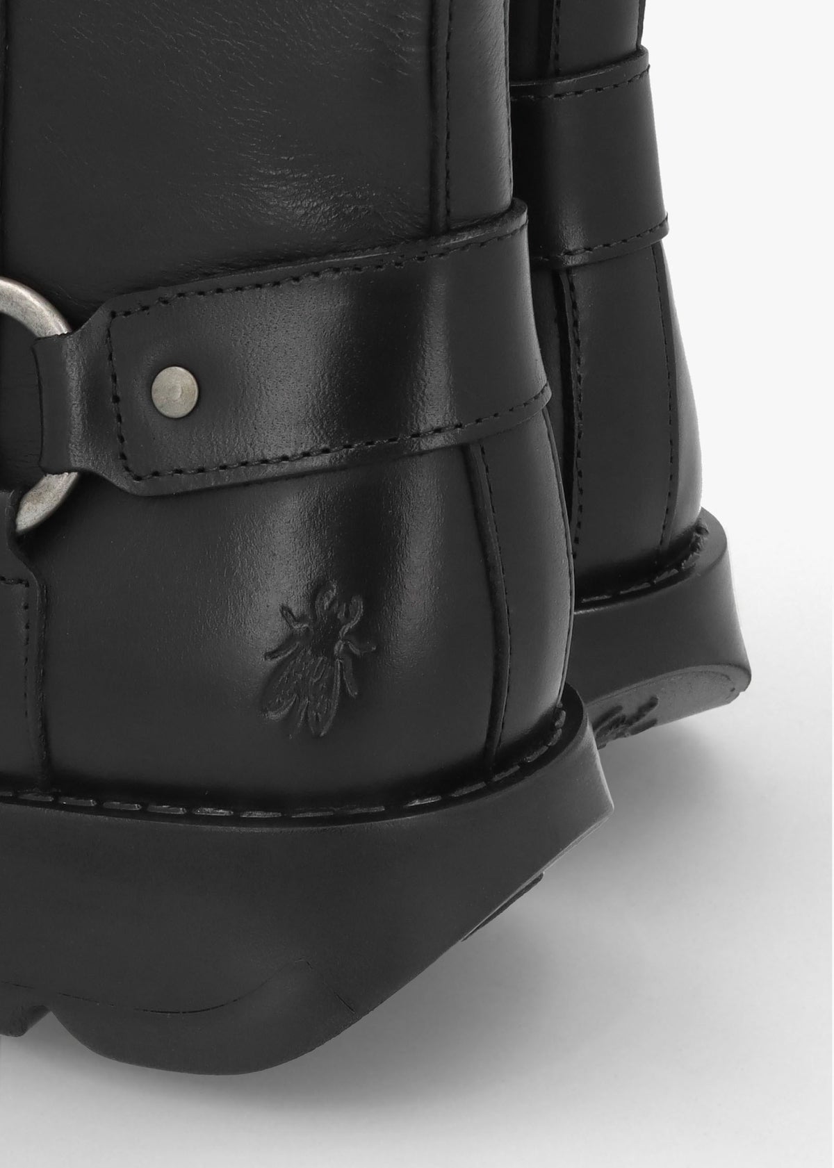 Soch Black Leather Biker Boots